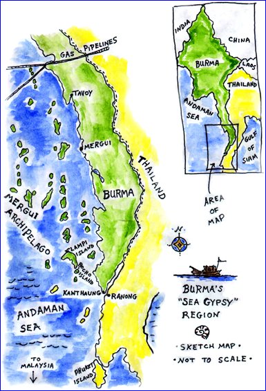 Map of Sea Gypsies Region